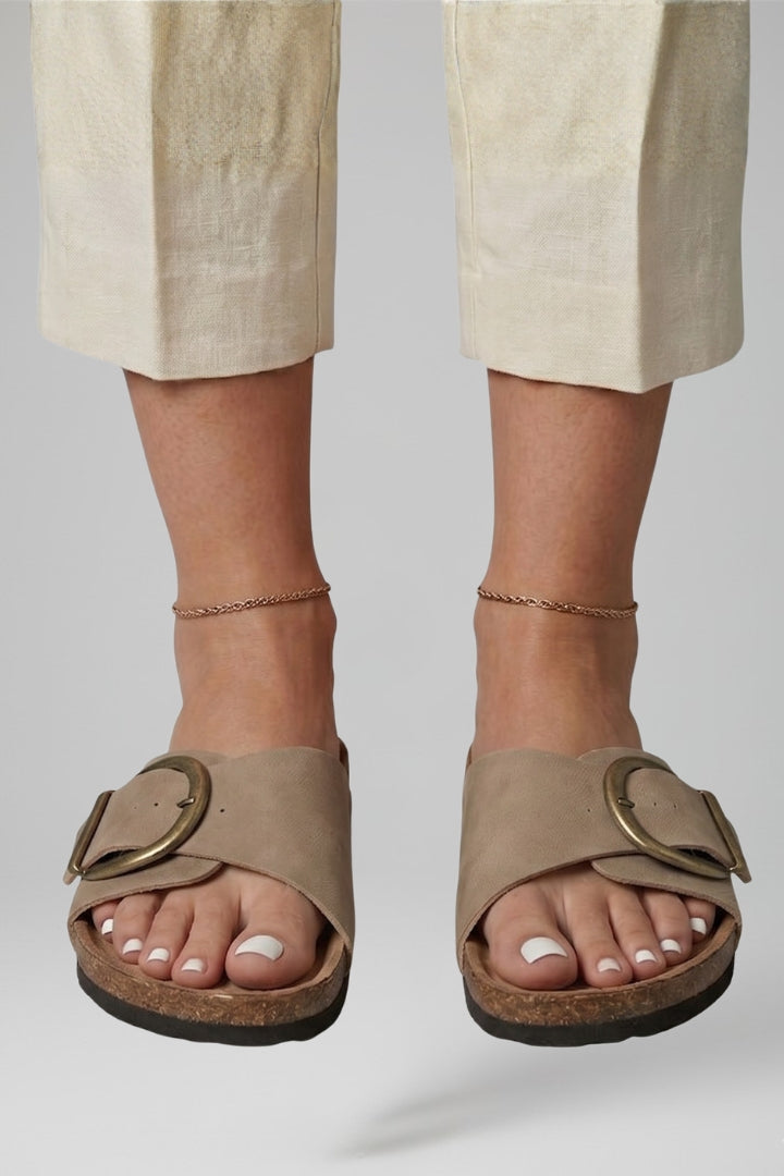 Women's Orthopedic Sandals with Adjustable Buckle and Arch Support Textured Sole 6