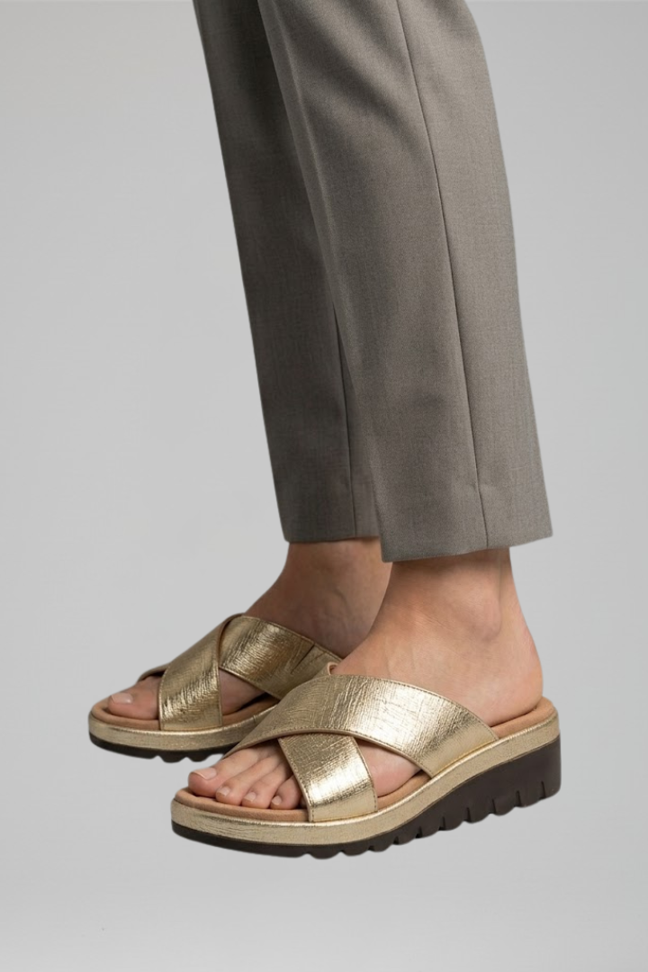 Women's Orthopedic Sandals with Adjustable Crisscross Straps and Arch Support for All-Day Comfort 4