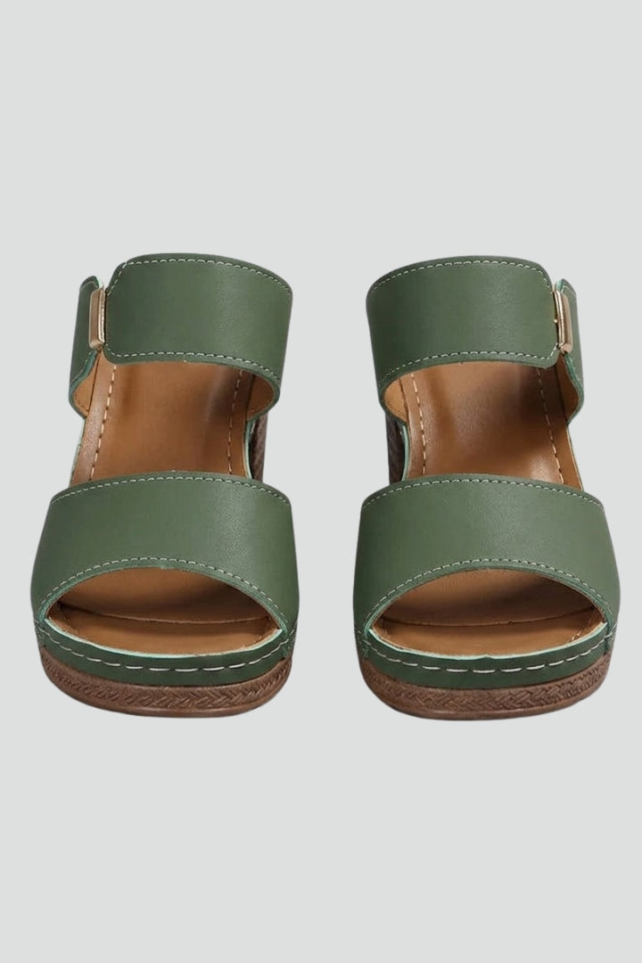 Women's Orthopedic Sandals with Adjustable Straps and Arch Support Block Heel 1