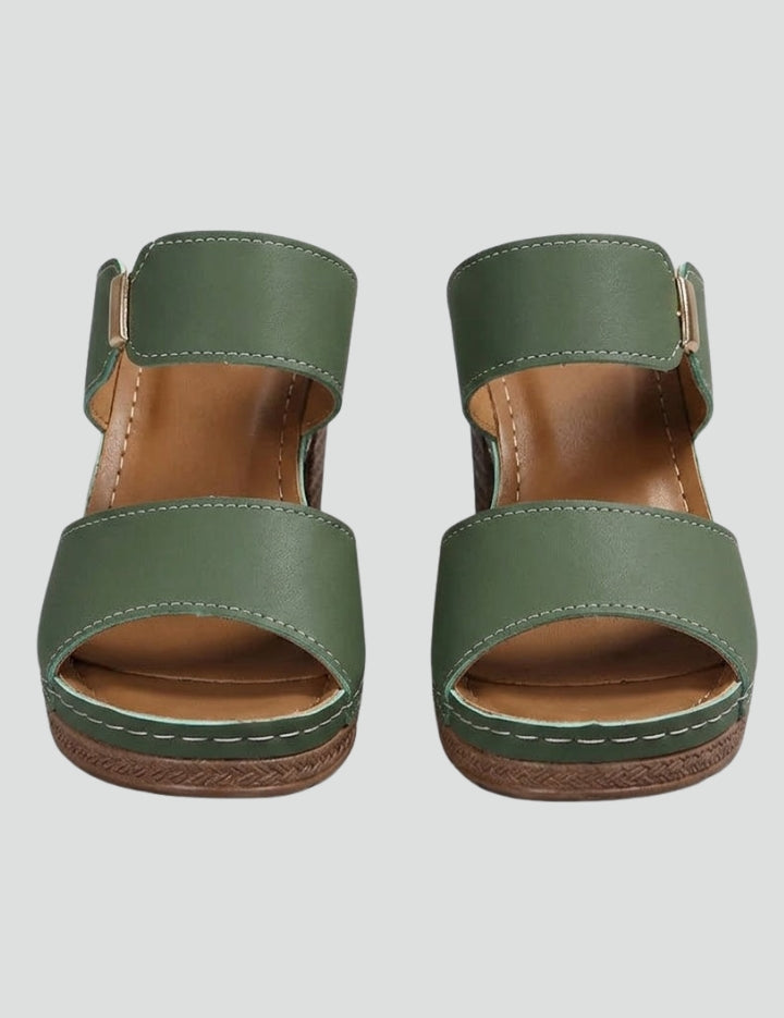 Women's Orthopedic Sandals with Adjustable Straps and Arch Support Block Heel 1