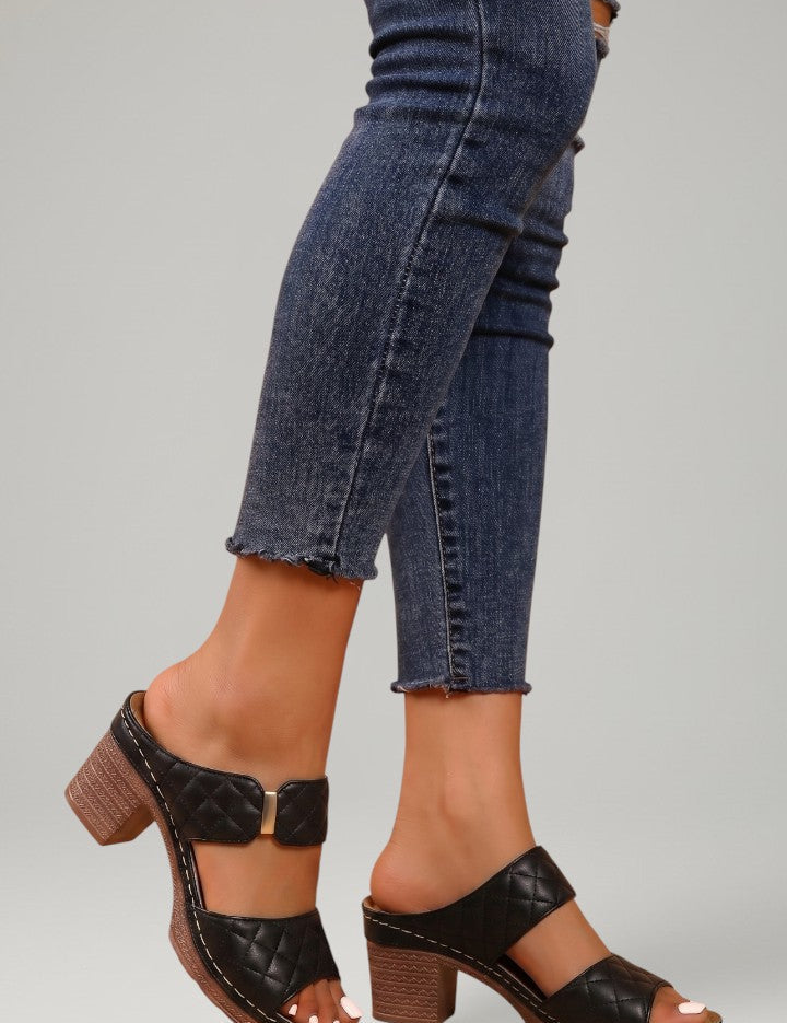 Women's Orthopedic Sandals with Adjustable Straps and Arch Support Block Heel 6