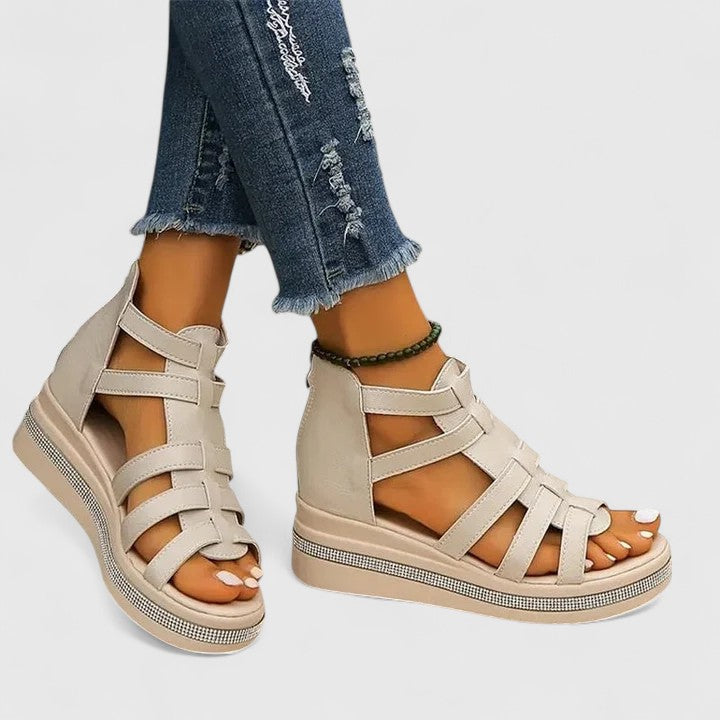 Women's Orthopedic Sandals with Arch Support Wedge Platform for Summer Comfort 7