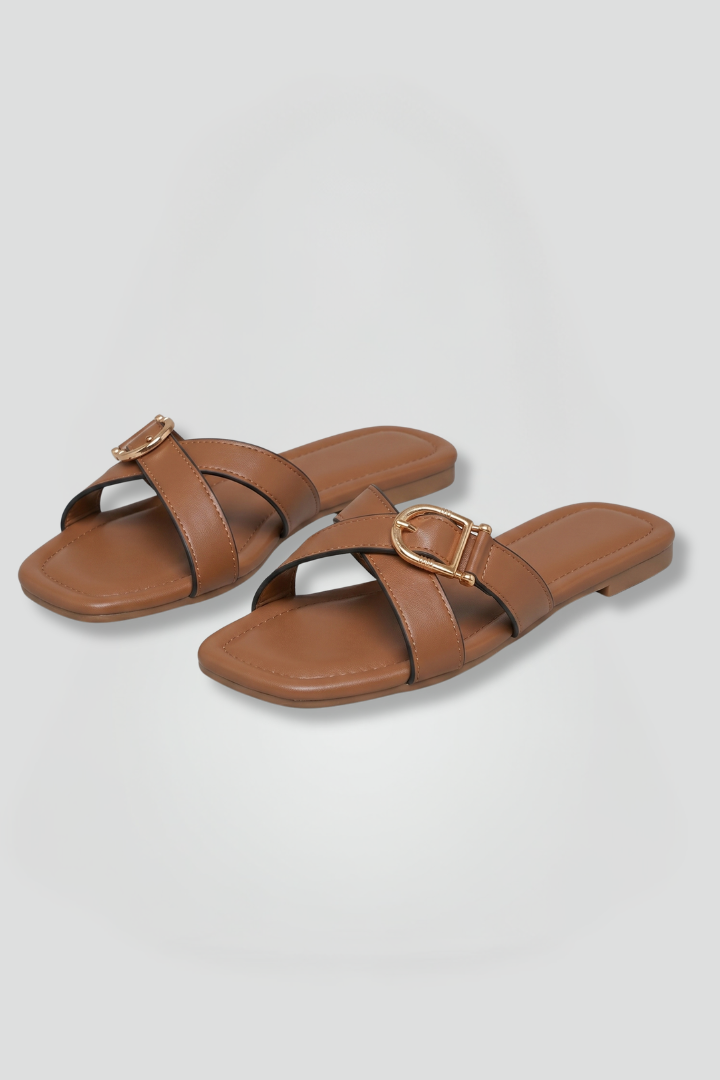 Women's Orthopedic Sandals with Arch Support and Criss Cross Straps Slip On Design 1