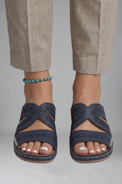 Women's Orthopedic Sandals with Arch Support and Cutout Upper Straps for Everyday Comfort 0