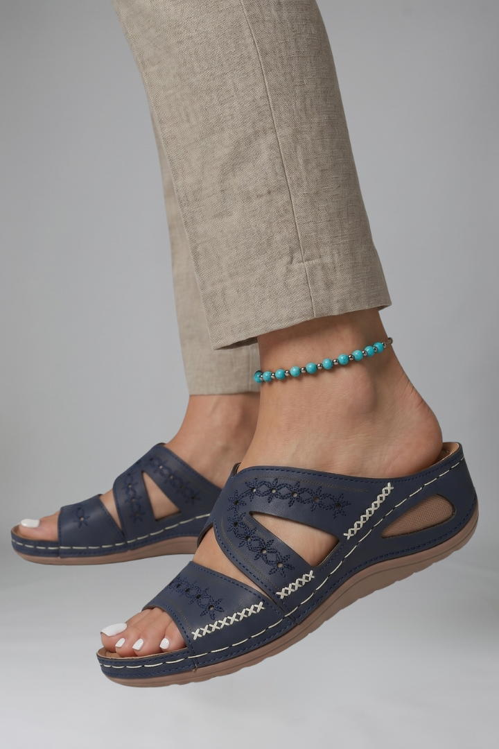 Women's Orthopedic Sandals with Arch Support and Cutout Upper Straps for Everyday Comfort 6