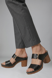 Women's Orthopedic Sandals with Arch Support and Mid Block Heel for Comfortable Everyday Wear 3