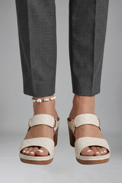 Women's Orthopedic Sandals with Arch Support and Mid Block Heel for Comfortable Everyday Wear 6