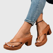 Women's Orthopedic Sandals with Arch Support and Mid Heel for Summer Comfort 6