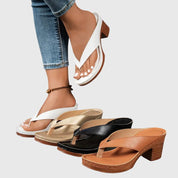 Women's Orthopedic Sandals with Arch Support and Mid Heel for Summer Comfort 8