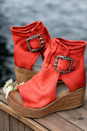 Women's Orthopedic Wedge Sandals with Adjustable Buckle and Arch Support 1