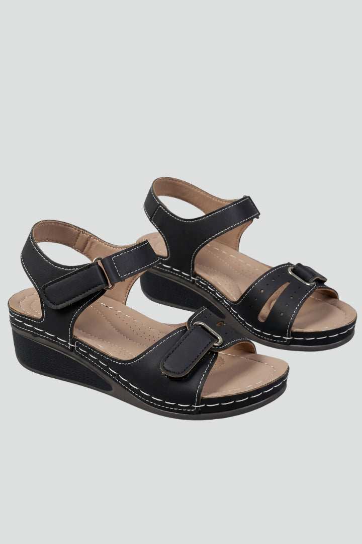 Women's Orthopedic Wedge Sandals with Adjustable Strap and Arch Support 1
