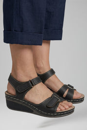 Women's Orthopedic Wedge Sandals with Adjustable Strap and Arch Support 3