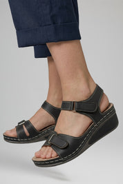 Women's Orthopedic Wedge Sandals with Adjustable Strap and Arch Support 4