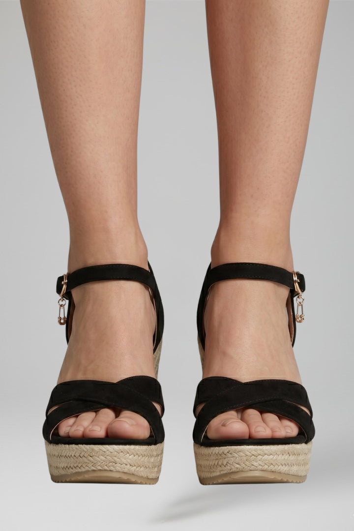 Women's Orthopedic Wedge Sandals with Arch Support and Buckle Strap 2