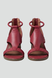 Women's Orthopedic Wedge Sandals with Arch Support and Cushioned Footbed T-Strap Design 1