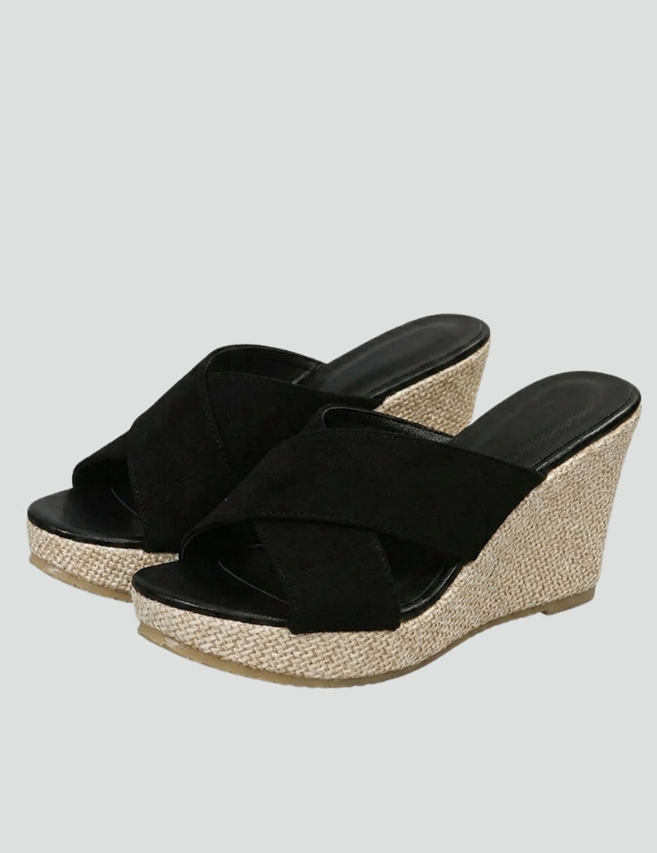Women's Orthopedic Wedge Sandals with Arch Support and Cushioned Strap Upper 1