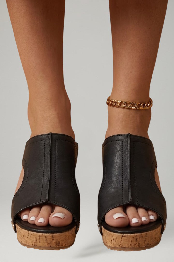 Women's Orthopedic Wedge Sandals with Arch Support and Studded Straps for Comfortable Summer Wear 6