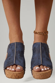 Women's Orthopedic Wedge Sandals with Arch Support and Studded Straps for Comfortable Summer Wear 7