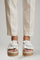 Women's Orthopedic Wedge Sandals with Arch Support and Woven Bow Detail 8