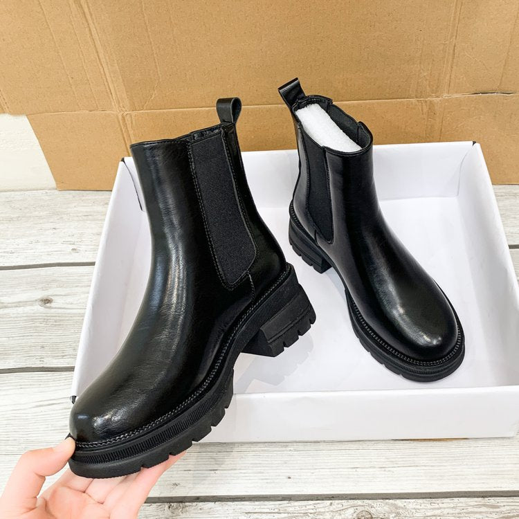 Women's Orthopedic Work Boots Ankle Slip On with Arch Support Platform Sole 0