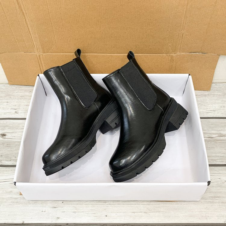 Women's Orthopedic Work Boots Ankle Slip On with Arch Support Platform Sole 1