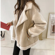 Women's Oversized Faux Shearling Coat for Winter Style and Comfort 0