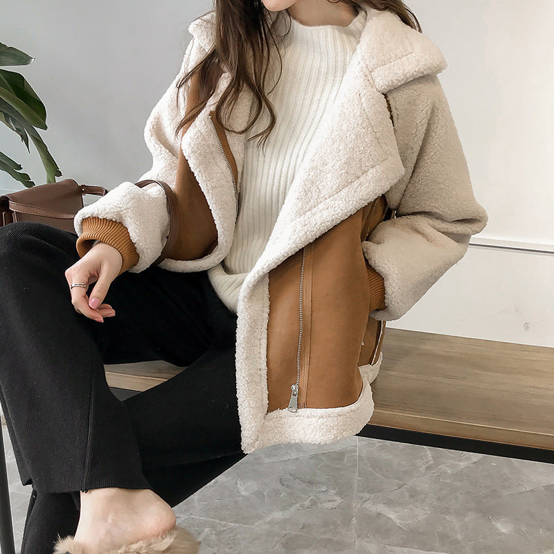 Women's Oversized Faux Shearling Coat for Winter Style and Comfort 2