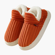 Women's Plush House Slippers with Ribbed Design for Indoor Comfort and Style 1