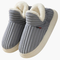 Women's Plush House Slippers with Ribbed Design for Indoor Comfort and Style 3