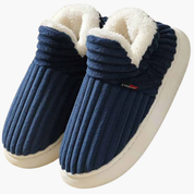 Women's Plush House Slippers with Ribbed Design for Indoor Comfort and Style 4