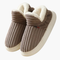 Women's Plush House Slippers with Ribbed Design for Indoor Comfort and Style 5