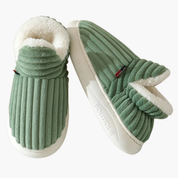 Women's Plush House Slippers with Ribbed Design for Indoor Comfort and Style 6
