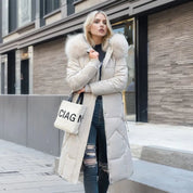 Women's Quilted Winter Coat with Hood - Stylish and Warm Outerwear 0