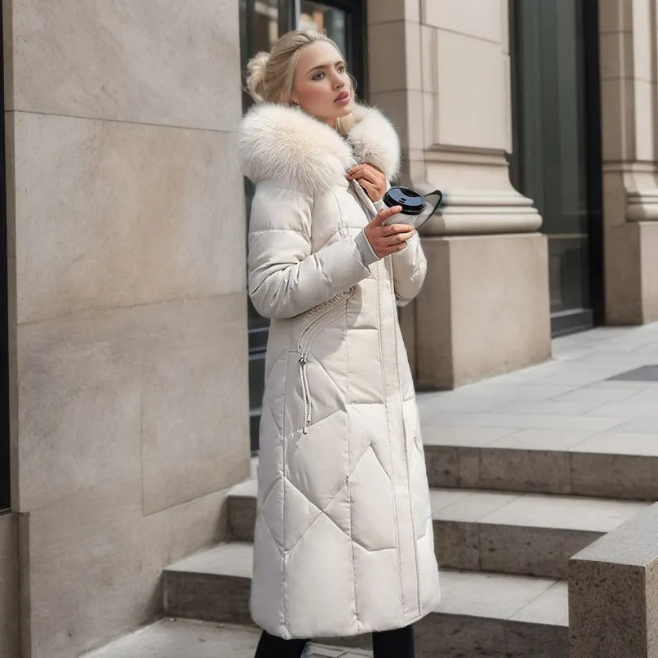 Women's Quilted Winter Coat with Hood - Stylish and Warm Outerwear 2