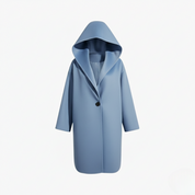 Women's Red Wide Collar Long Sleeve Jacket for Cool Weather Fashion 1