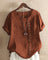 Women's Relaxed Fit Button Front Top for Warm Weather 3