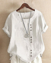 Women's Relaxed Fit Button Front Top for Warm Weather 5