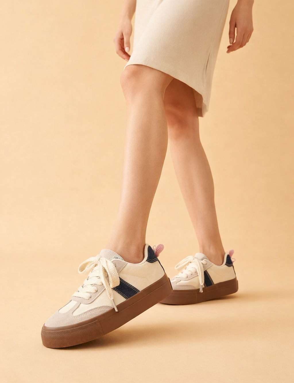 Women's Retro Low-Top Sneakers Comfortable Canvas Suede 0