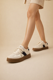 Women's Retro Low-Top Sneakers Comfortable Canvas Suede 3