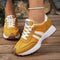 Women's Retro Platform Sneakers with Arch Support - Lace-Up Casual Trainers 9