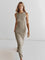 Women’s Sleeveless Ribbed Maxi Dress with Round Neck for Summer 0