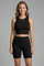 Women’s Sleeveless Two Piece Set with Fitted High Waist Shorts 5