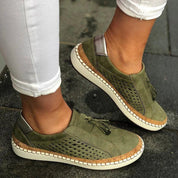Women's Slip-On Sneakers - Comfortable White Sneakers for Effortless Style and All-Day Support 0