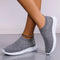 Women's Slip-On Sneakers Comfortable Knit with Rhinestone Embellishments 1