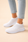 Women's Slip-On Sneakers Comfortable Knit with Rhinestone Embellishments 6
