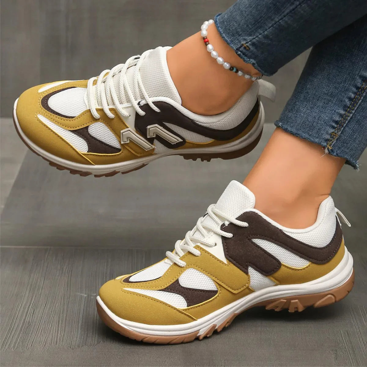 Women's Sneakers for Comfort and Style Thick Sole Synthetic 3