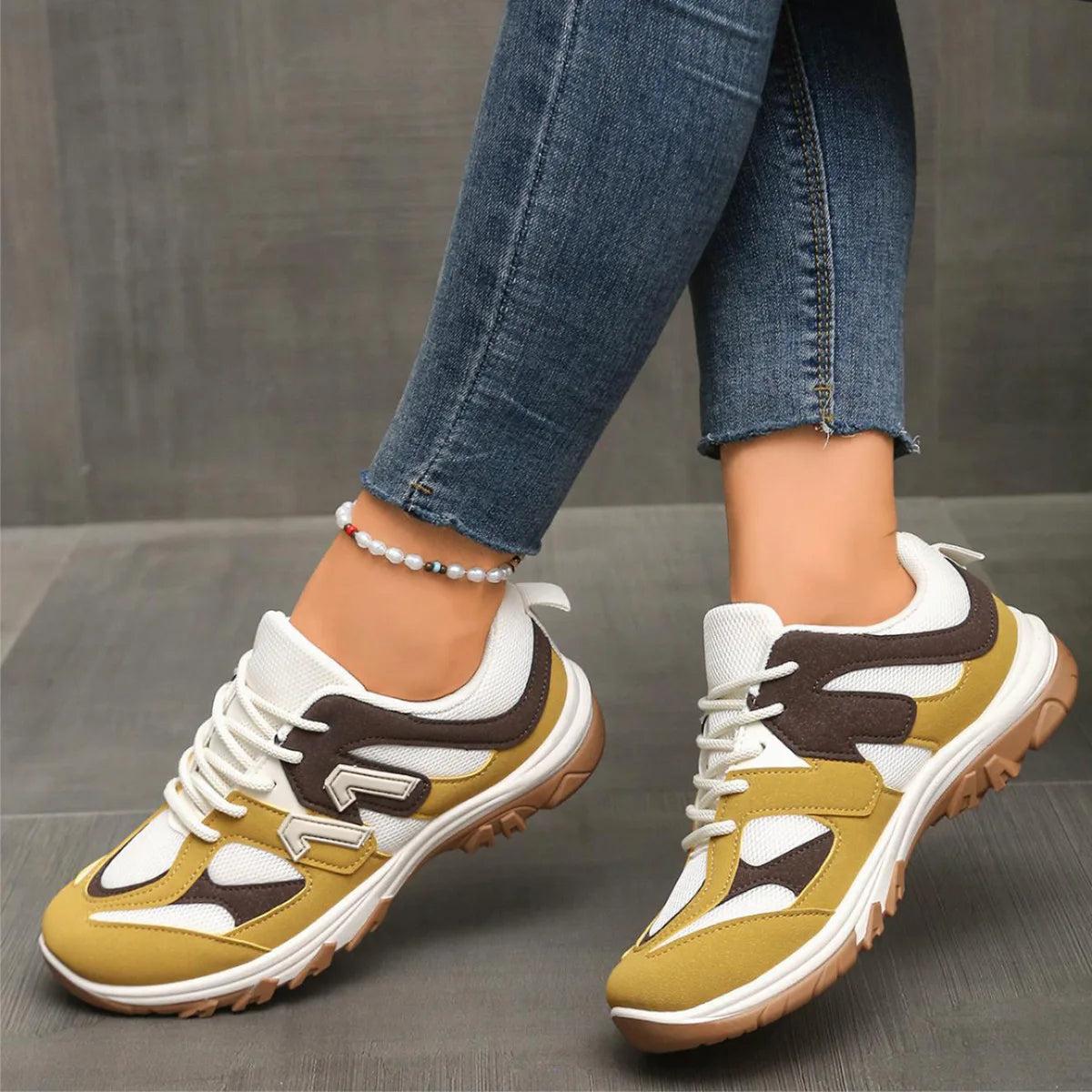 Women's Sneakers for Comfort and Style Thick Sole Synthetic 5