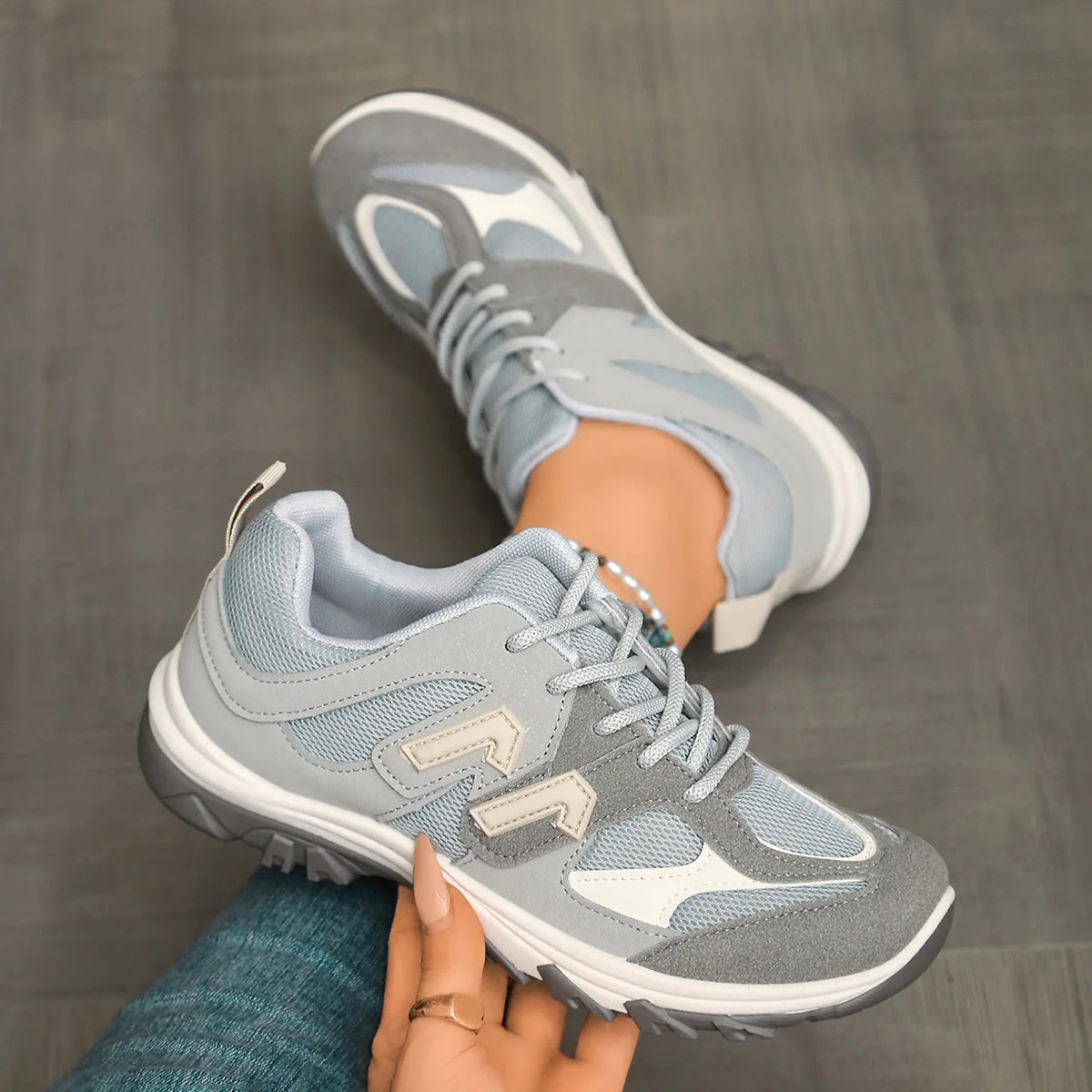 Women's Sneakers for Comfort and Style Thick Sole Synthetic 6