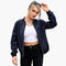 Women's Stylish Bomber Jacket with Functional Pockets and Zip Closure for Versatile Casual Wear 7