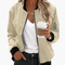 Women's Stylish Bomber Jacket with Functional Pockets and Zip Closure for Versatile Casual Wear 9